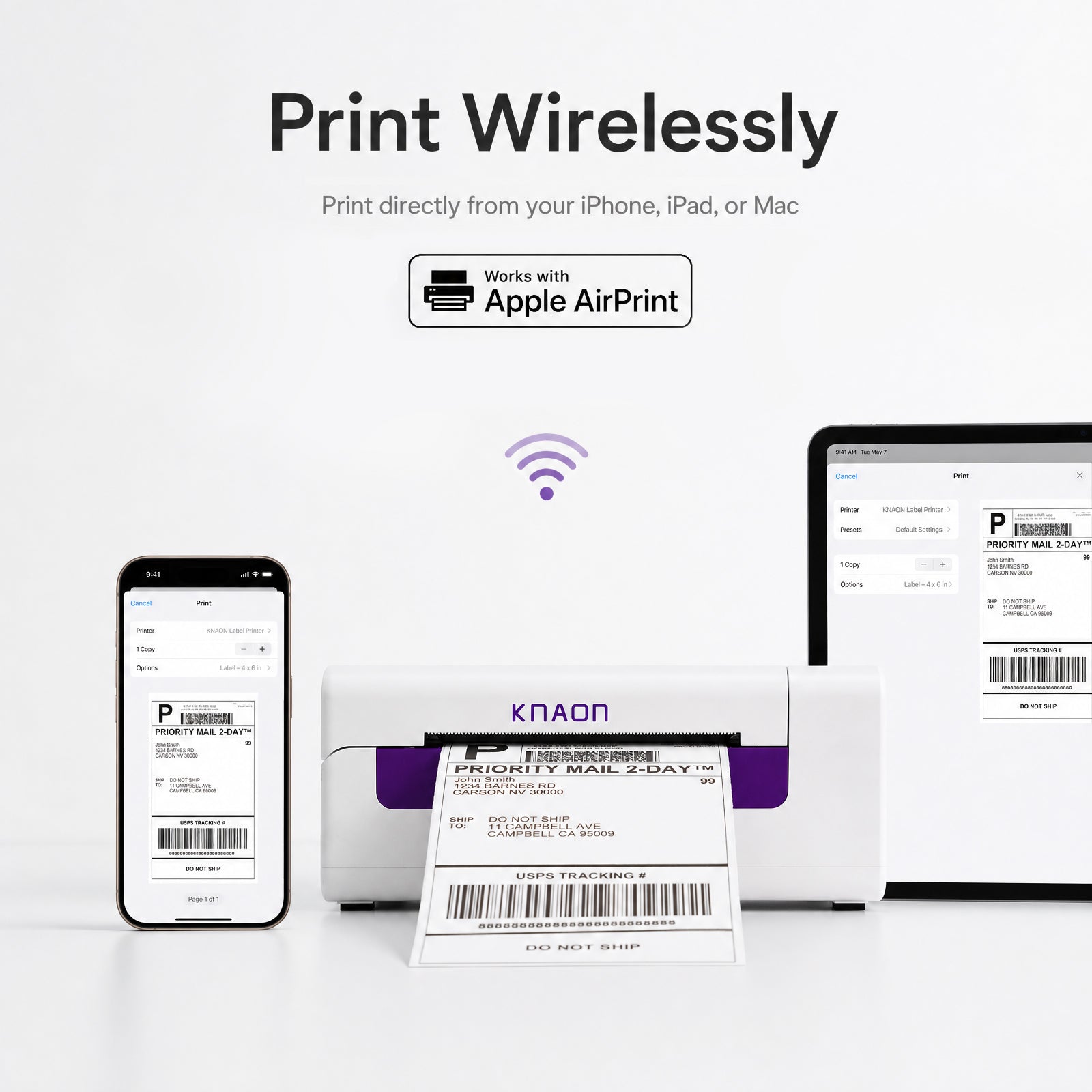 KNAON Y486AP Wireless Label Printer