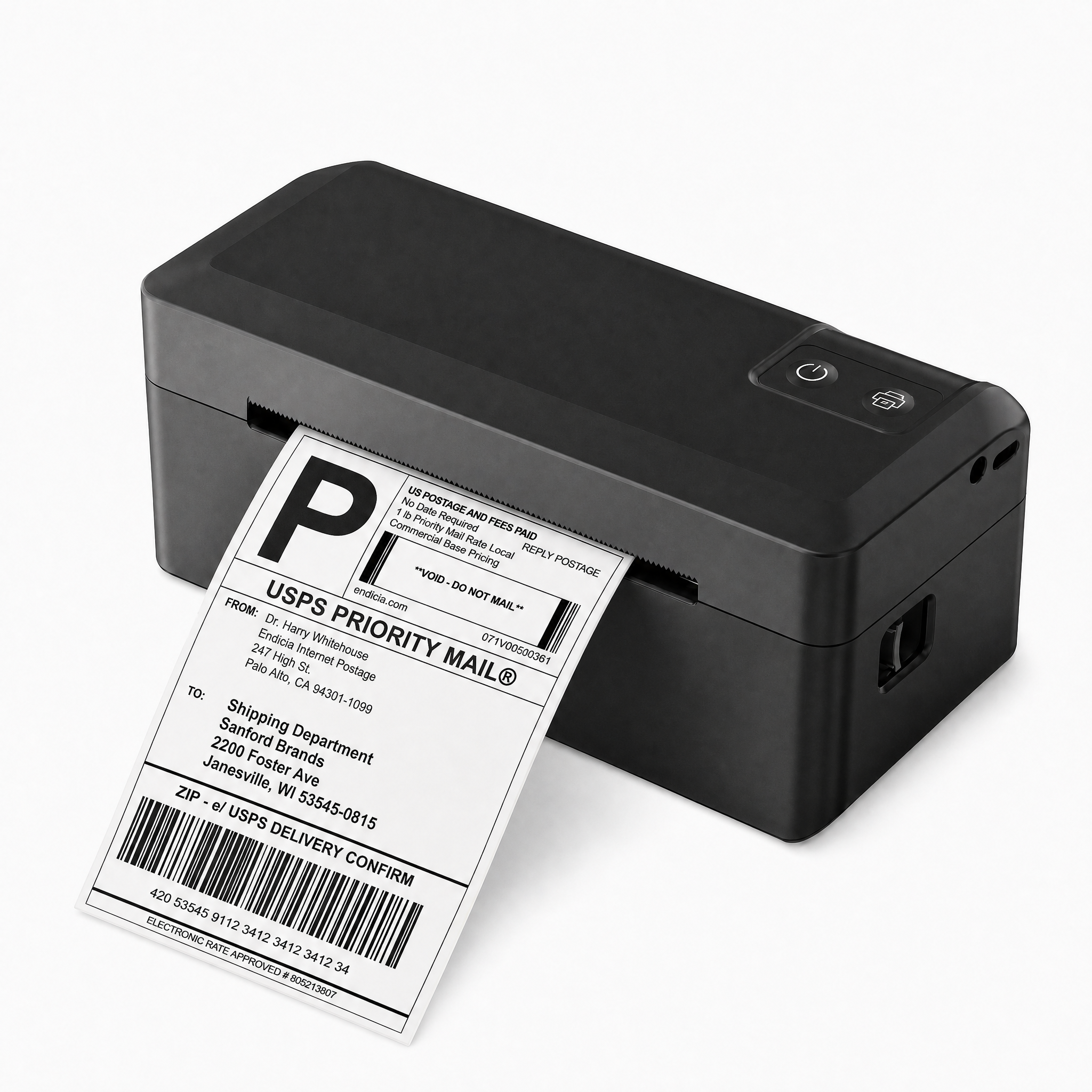 KNAON Bluetooth Thermal Printer Y41BT - Black