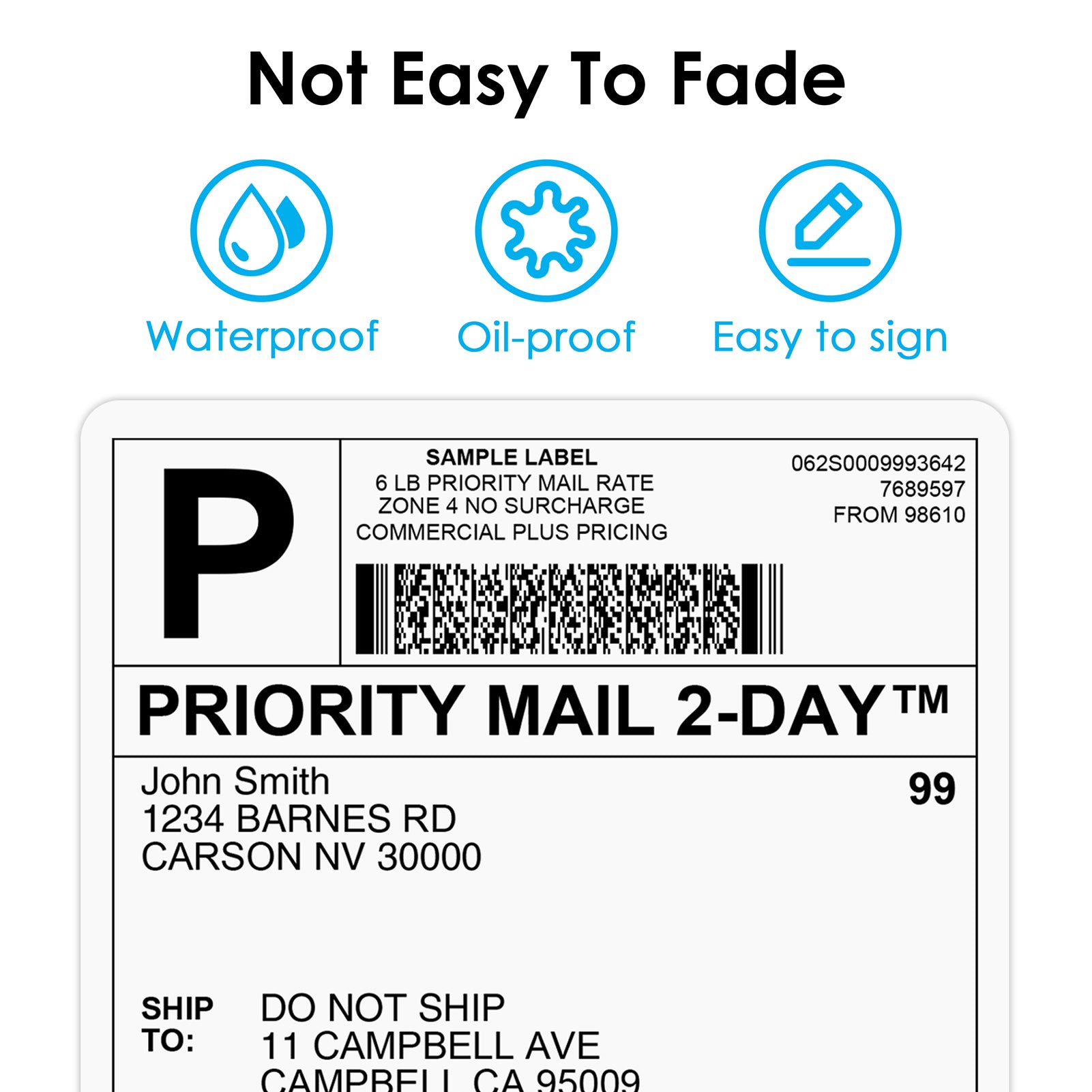 4" x 6" Fan-Fold Labels