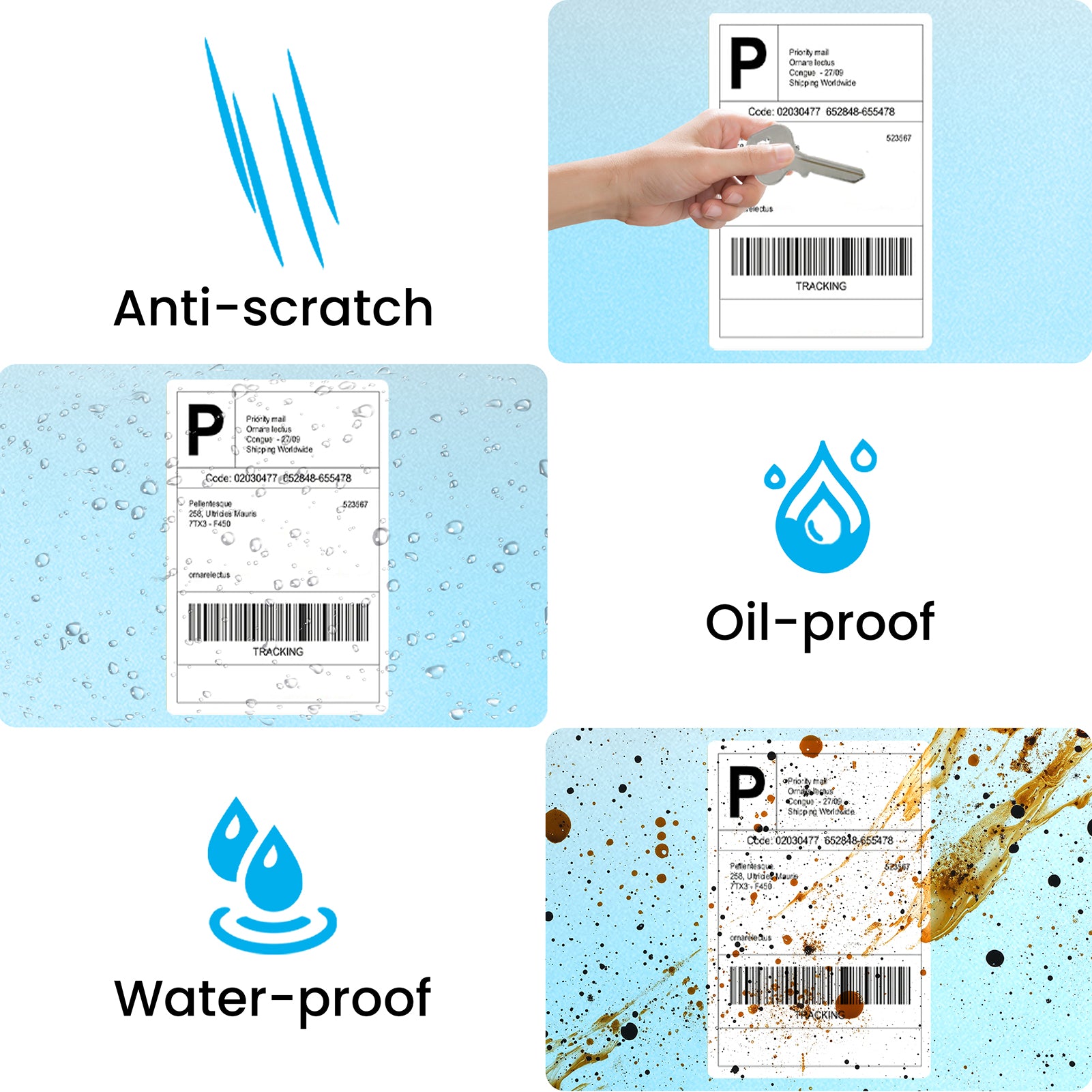 4" x 6" Fan-Fold Labels