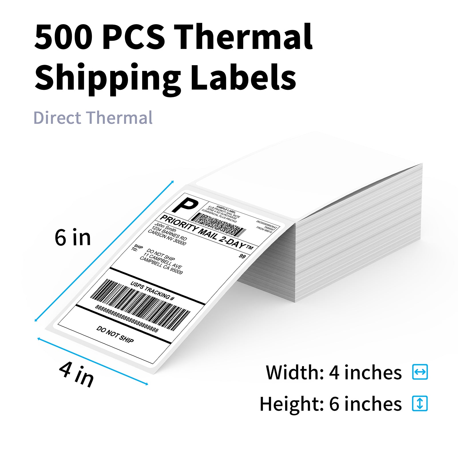4" x 6" Fan-Fold Labels