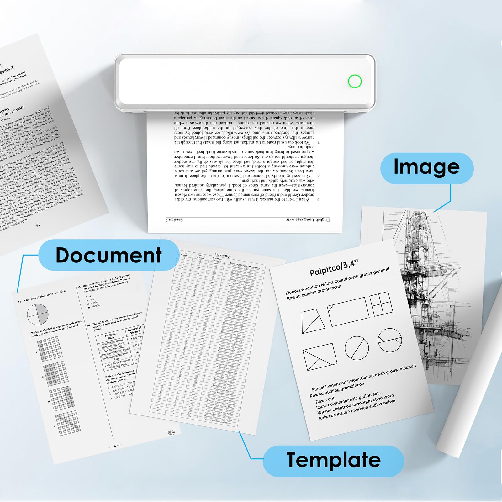 KNAON C80S Wireless A4 Thermal Printer
