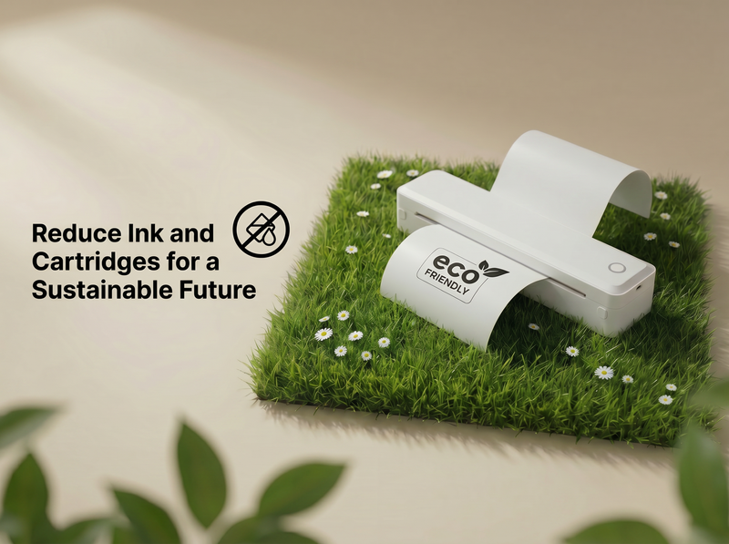KNAON U8 inkless A4 thermal printer reduces ink cartridges for eco-friendly document printing